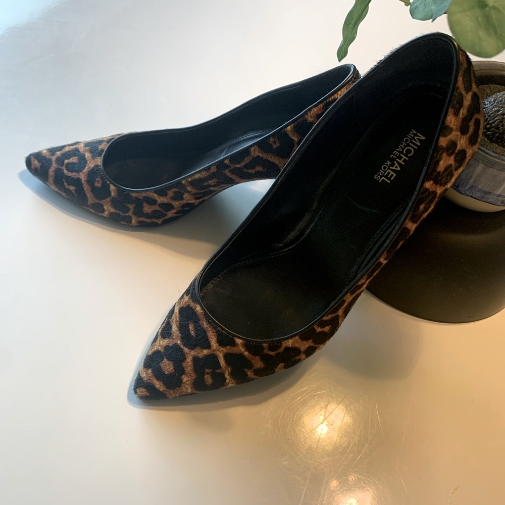 Michael Kors.  Hairskin pumps ,almost new